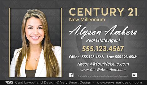 Century 21 Business Card Template Design Image 5