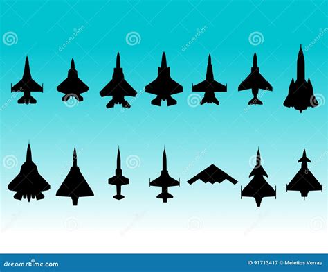 Century Series Fighters Silhouette