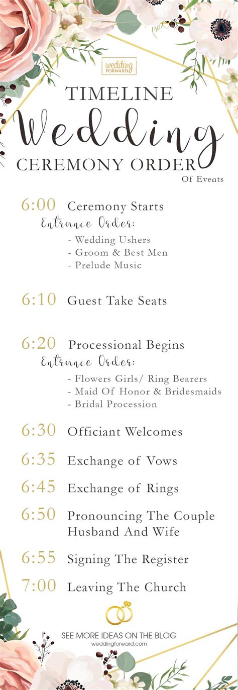 Ceremony Details Planning