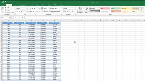 Change Number Format example