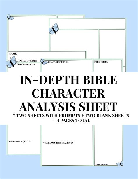 Character Study Bible Template