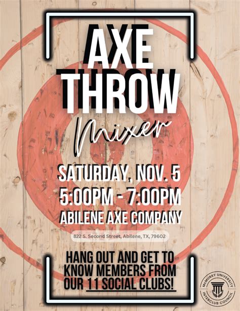 Charity Axe Throwing Event