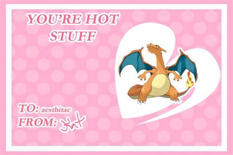 Charizard Valentine's Day Card