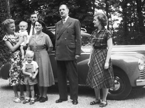 Charles De Gaulle with his family