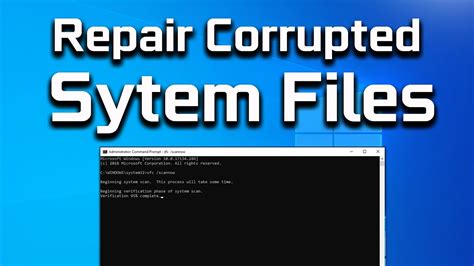 Check for Corrupted Files