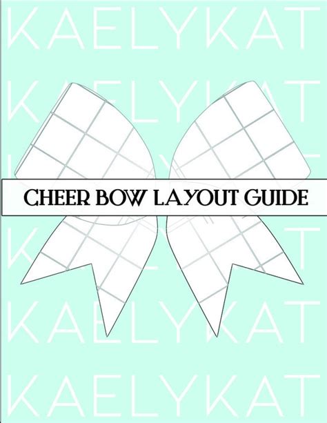 Cheer Bow Template Ideas