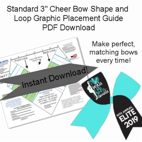 Free Cheer Bow Template Download