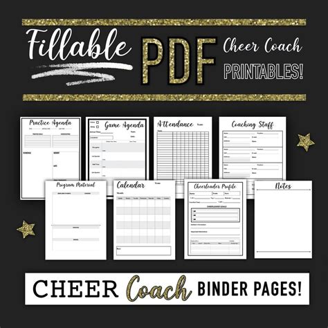 Cheer Coach Binder Printable Example 1