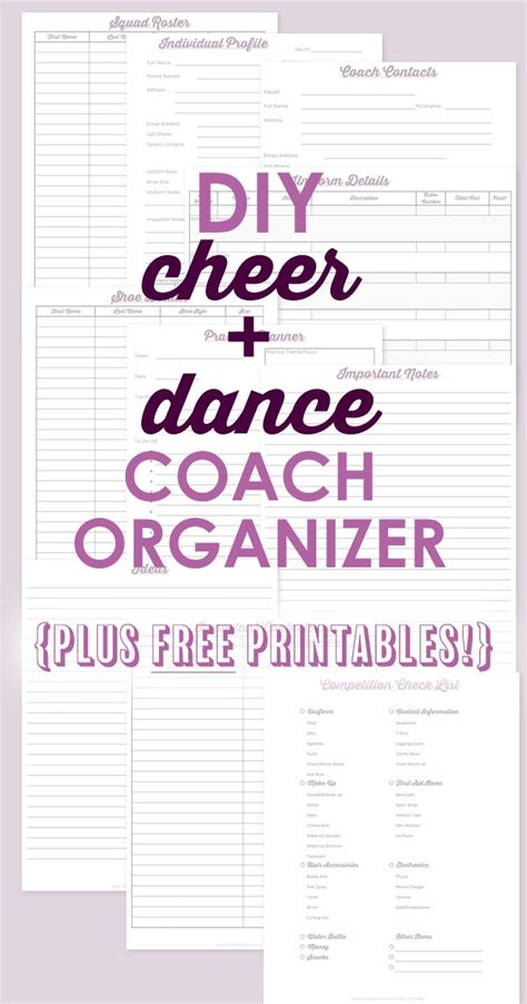 Cheer Coaching Printable