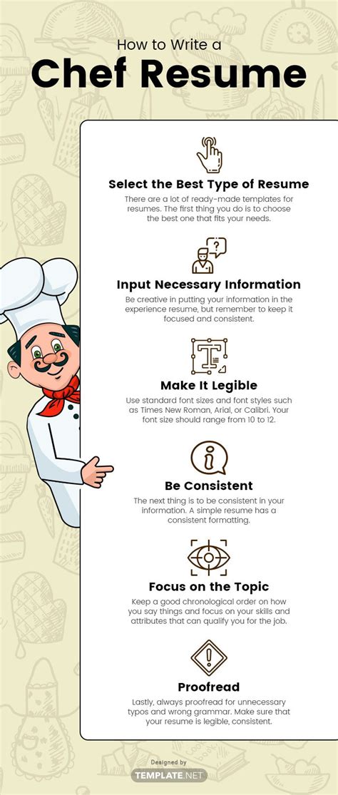 Chef Resume Template Download