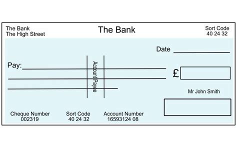 Cheque Template Image 1