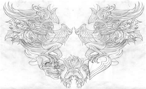 Chest Sketch Tattoo Design Process