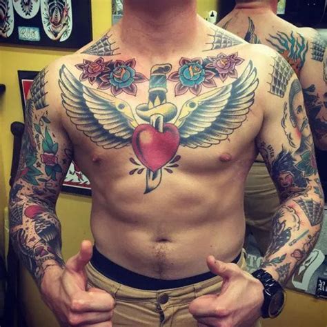 Chest tattoos