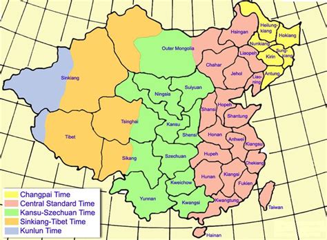 China Cities Time Zone