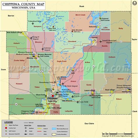 Map of Chippewa County