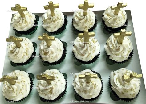 Christening cake and cupcakes