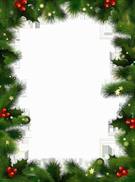 Christmas Border Template Example