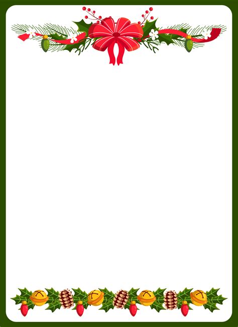 Christmas Border Template Example 10