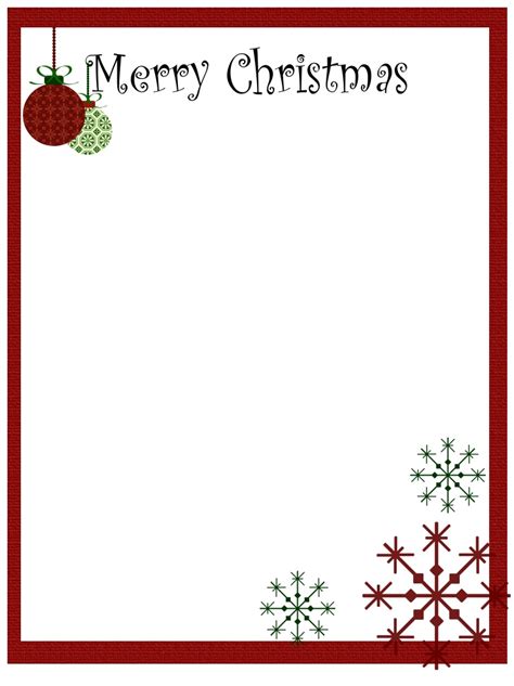 Christmas Border Template Example 3