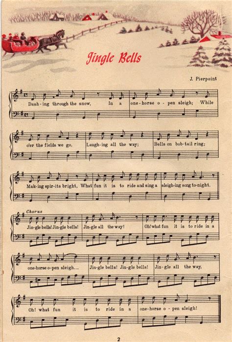 Christmas Carols Printable Sheet Music