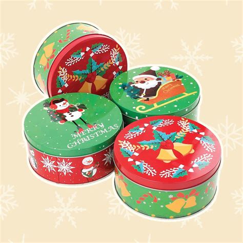 Christmas Cookie Tins for Charitable Donations