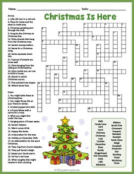 Types of Christmas Crossword Puzzles