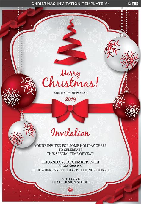 Christmas Invitation Template 4