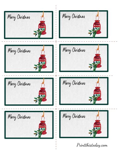 Christmas Label Templates 4