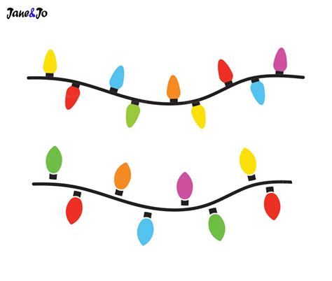 Christmas Light String Template