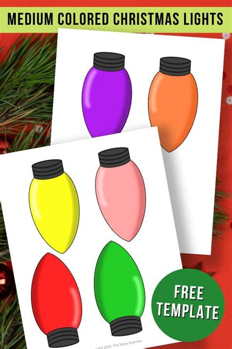 Christmas Light Template Printable Designs