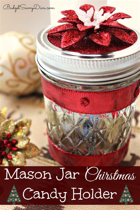 Christmas Lollipop Holders Using Mason Jars