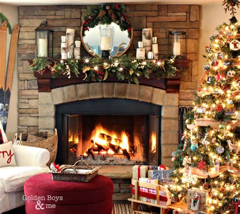 Christmas Mantel Lighting Template Design 6