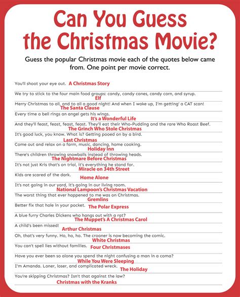 Christmas Movie Trivia Image