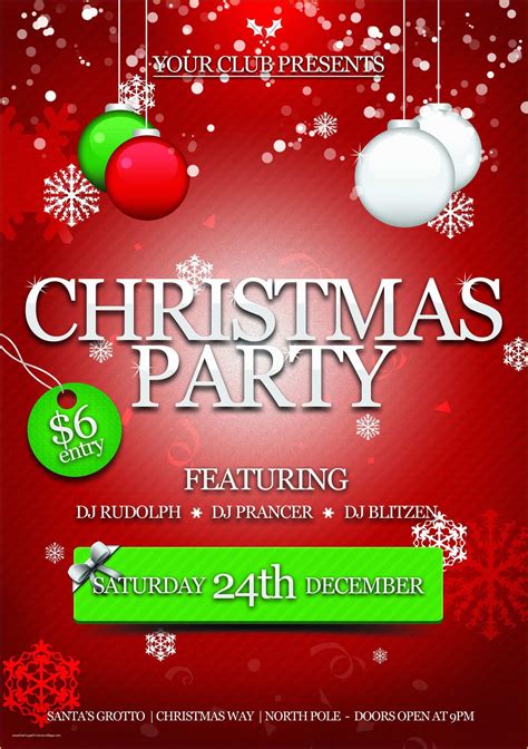 Christmas Party Invitation Template 1