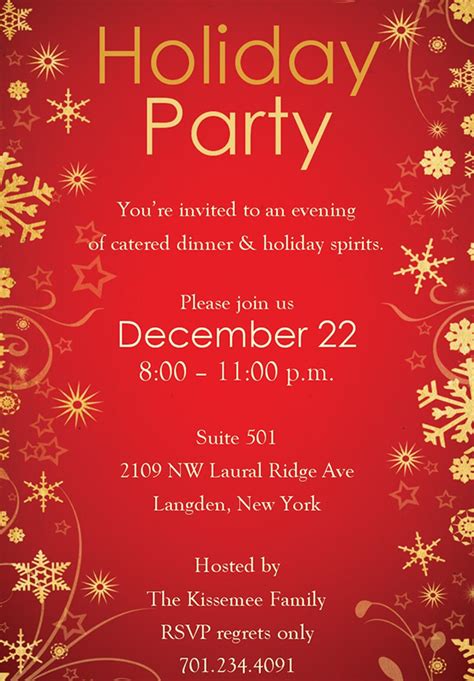 Christmas Party Invitation Template 4