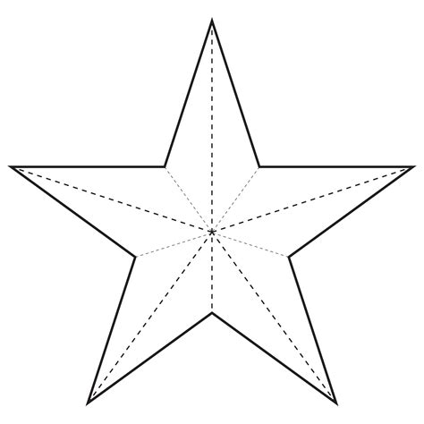 Christmas Star Template Crafts