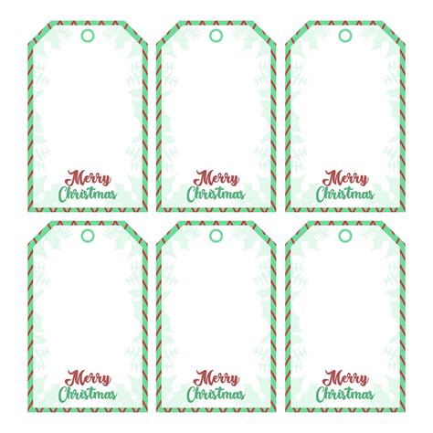 Christmas Star Template Gift Tag