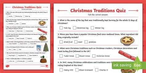 Christmas Traditions Trivia