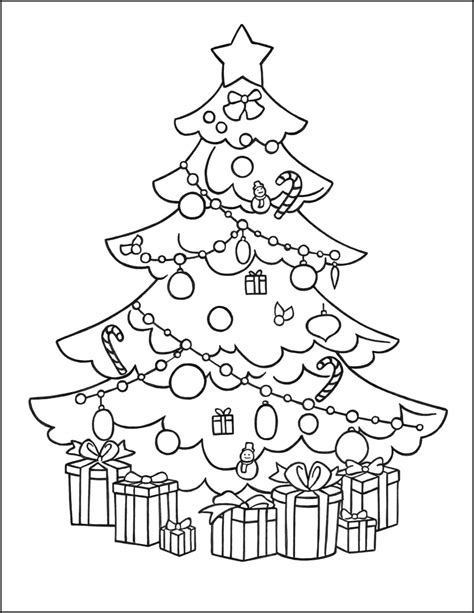 Christmas Tree Coloring Page Ideas