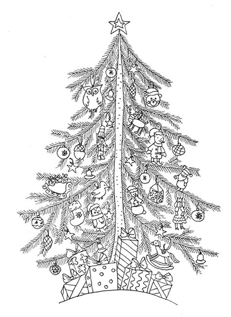 Christmas Tree Coloring Pages Gallery 1