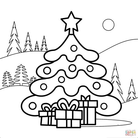 Christmas Tree Coloring Pages Gallery 10