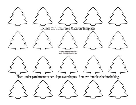 Assembling the Christmas Tree Macaron Template