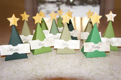 Christmas Tree Place Card Template