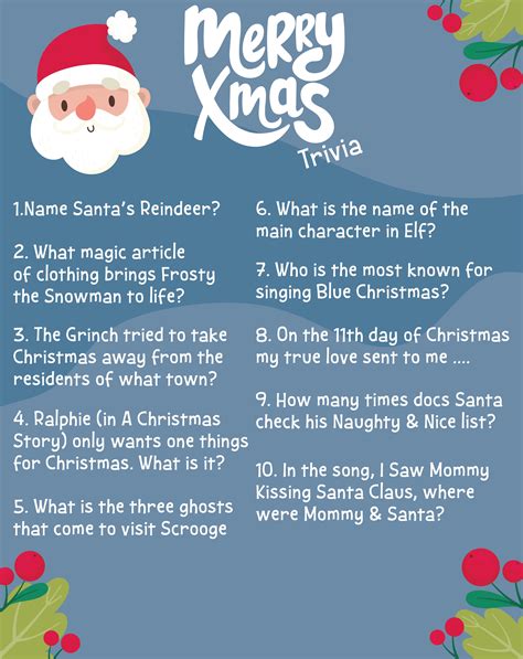 Christmas Trivia Image