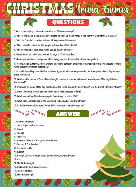 Christmas Trivia Questions Image