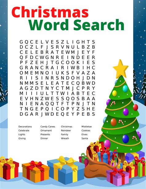 Christmas Word Search Puzzles