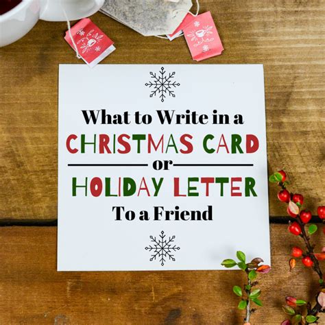 Christmas letter ideas