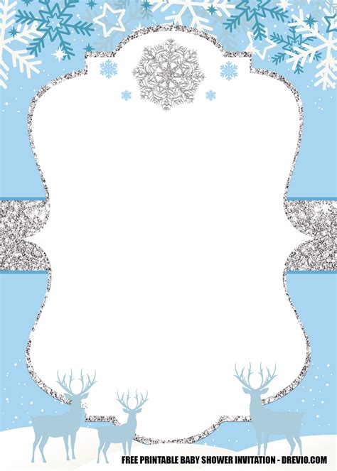 A sample Christmas letter template with a festive winter wonderland design