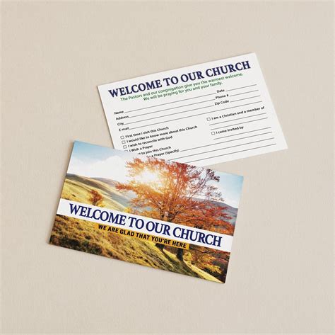 Church Visitor Card Printing and Distribution