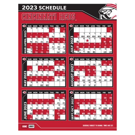 Cincinnati Reds 2023 Schedule Details